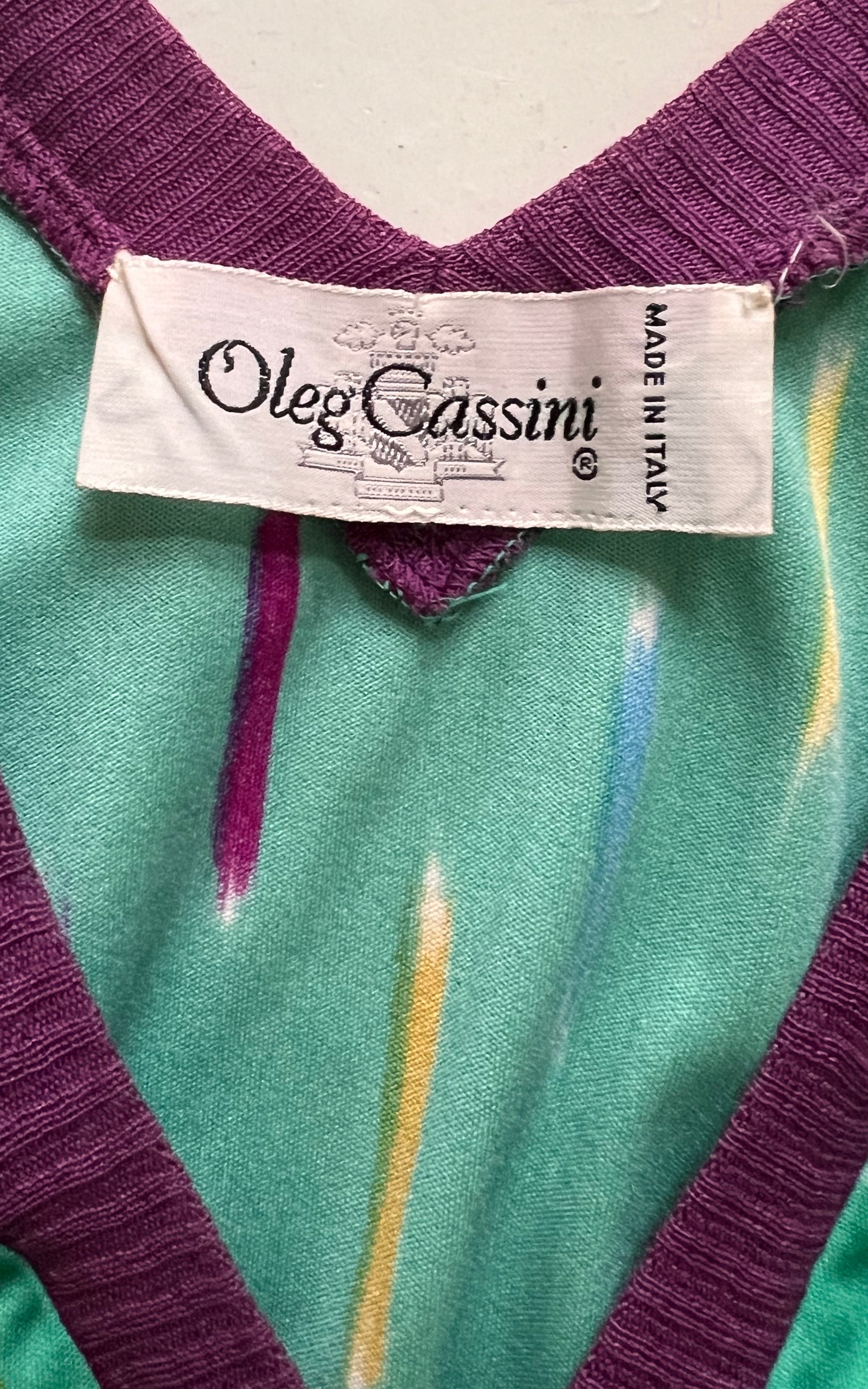 Vintage Oleg Cassini 70s Dress