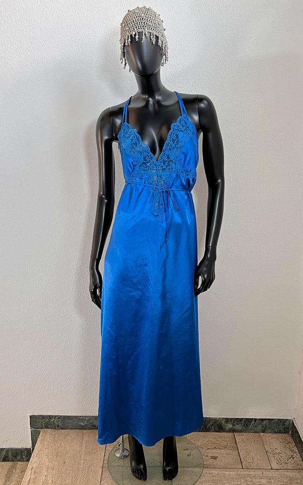 Vintage Fürstenberg Electric Blue Slip Dress
