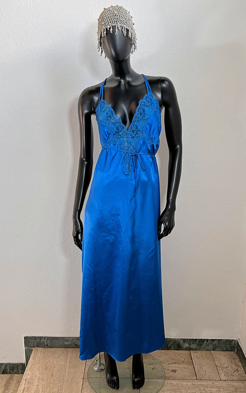 Vintage Fürstenberg Electric Blue Slip Dress