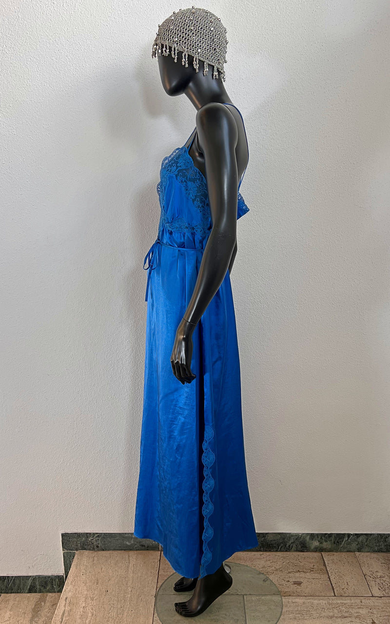 Vintage Fürstenberg Electric Blue Slip Dress