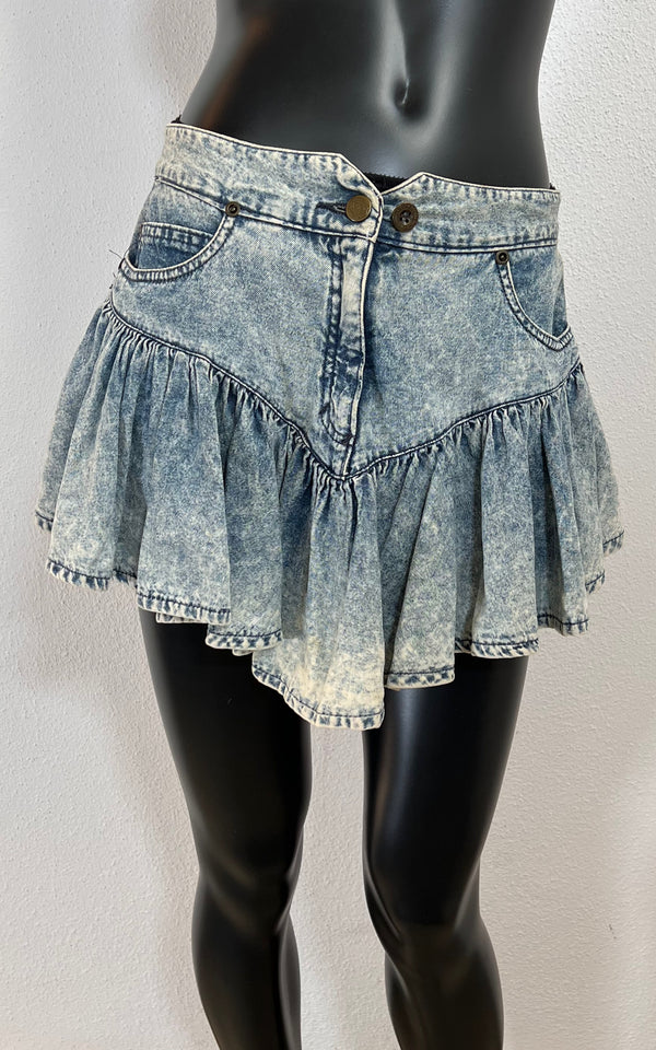 Vintage 80s Acid Wash Skirt