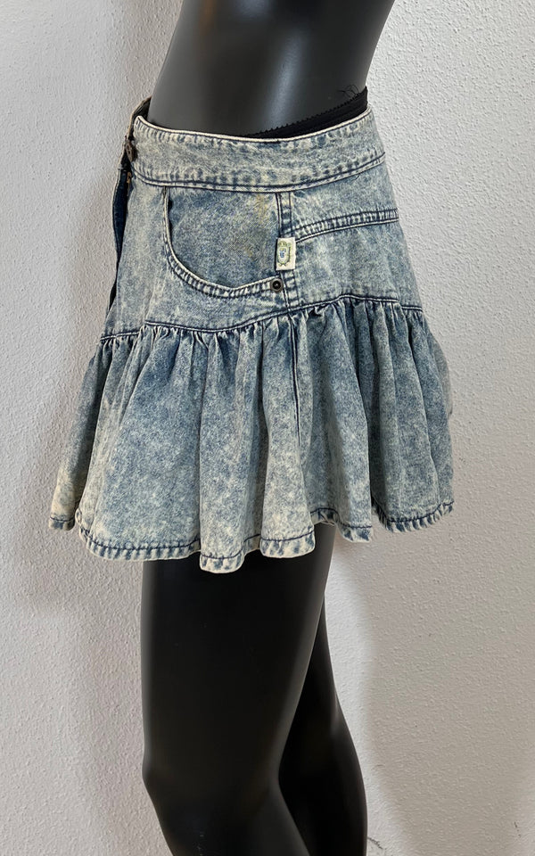 Vintage 80s Acid Wash Skirt