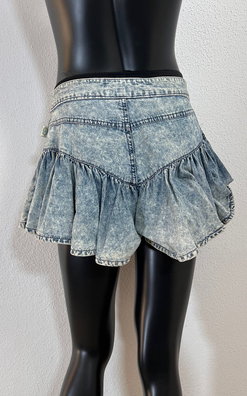 Vintage 80s Acid Wash Skirt