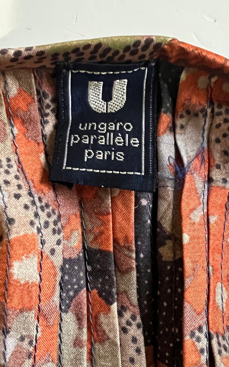 Vintage 70s Ungaro Parallele Silk Dress