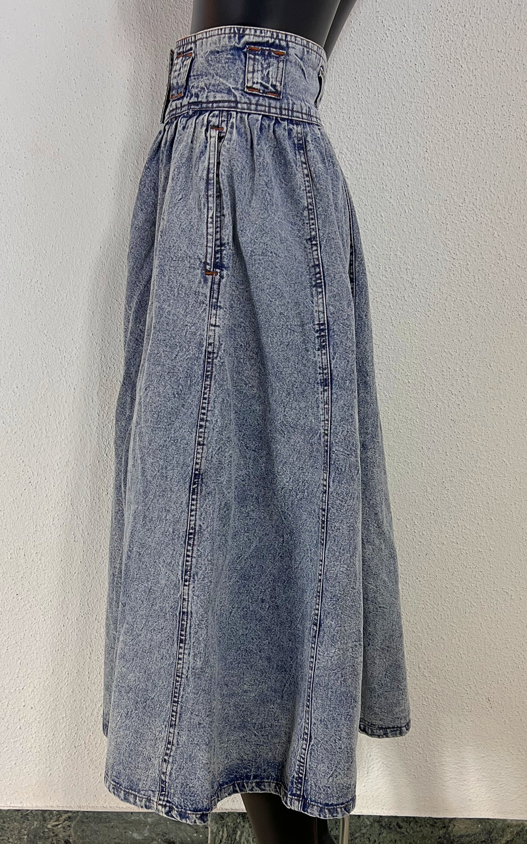 Vintage 80s Acid Wash Skirt