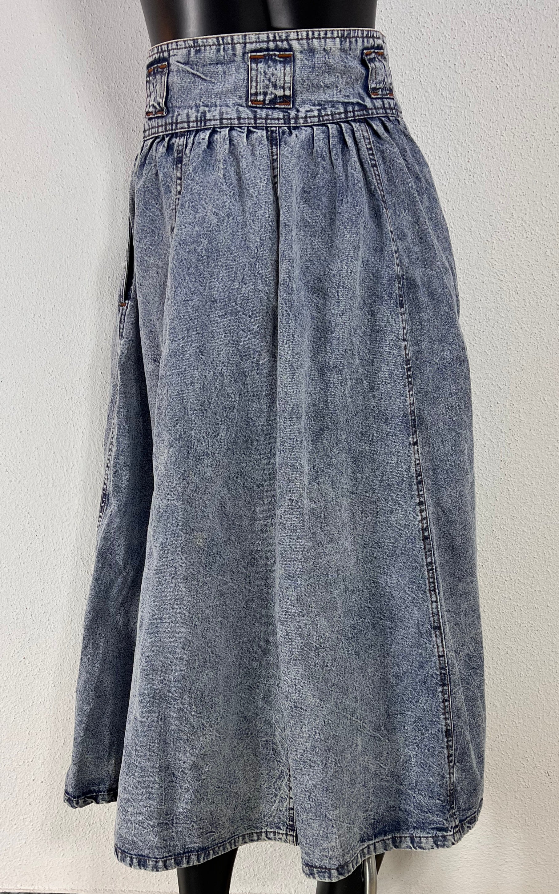 Vintage 80s Acid Wash Skirt