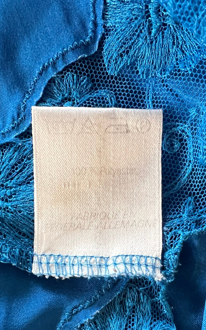 Vintage Fürstenberg Electric Blue Slip Dress