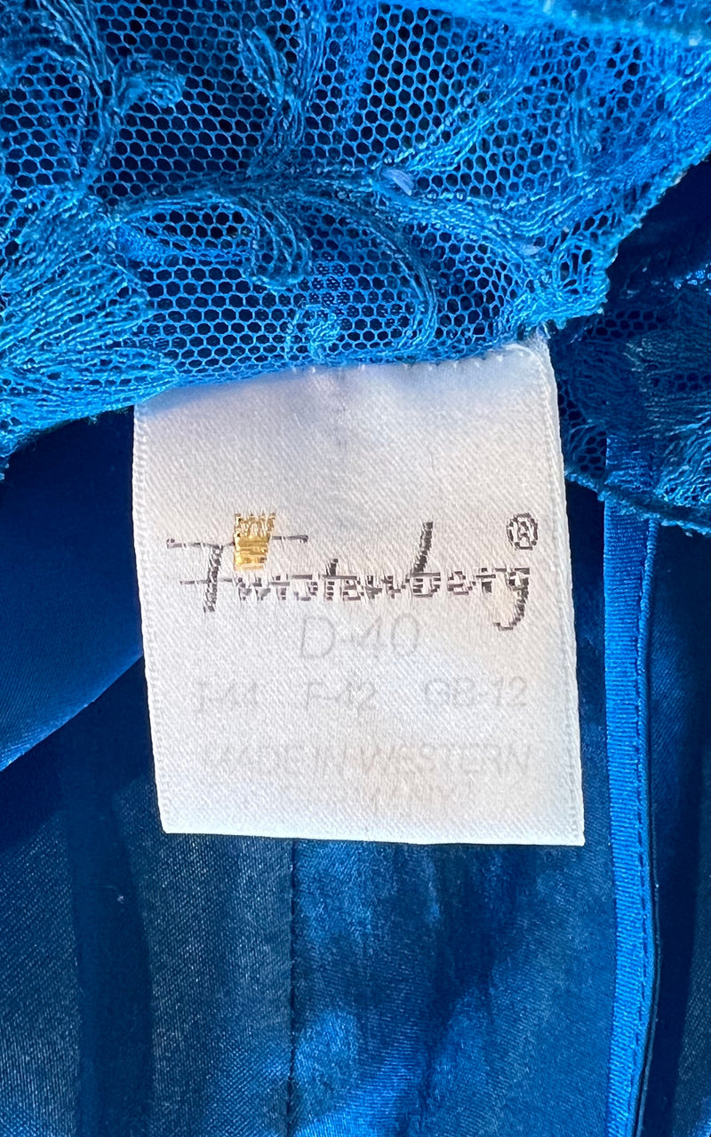 Vintage Fürstenberg Electric Blue Slip Dress