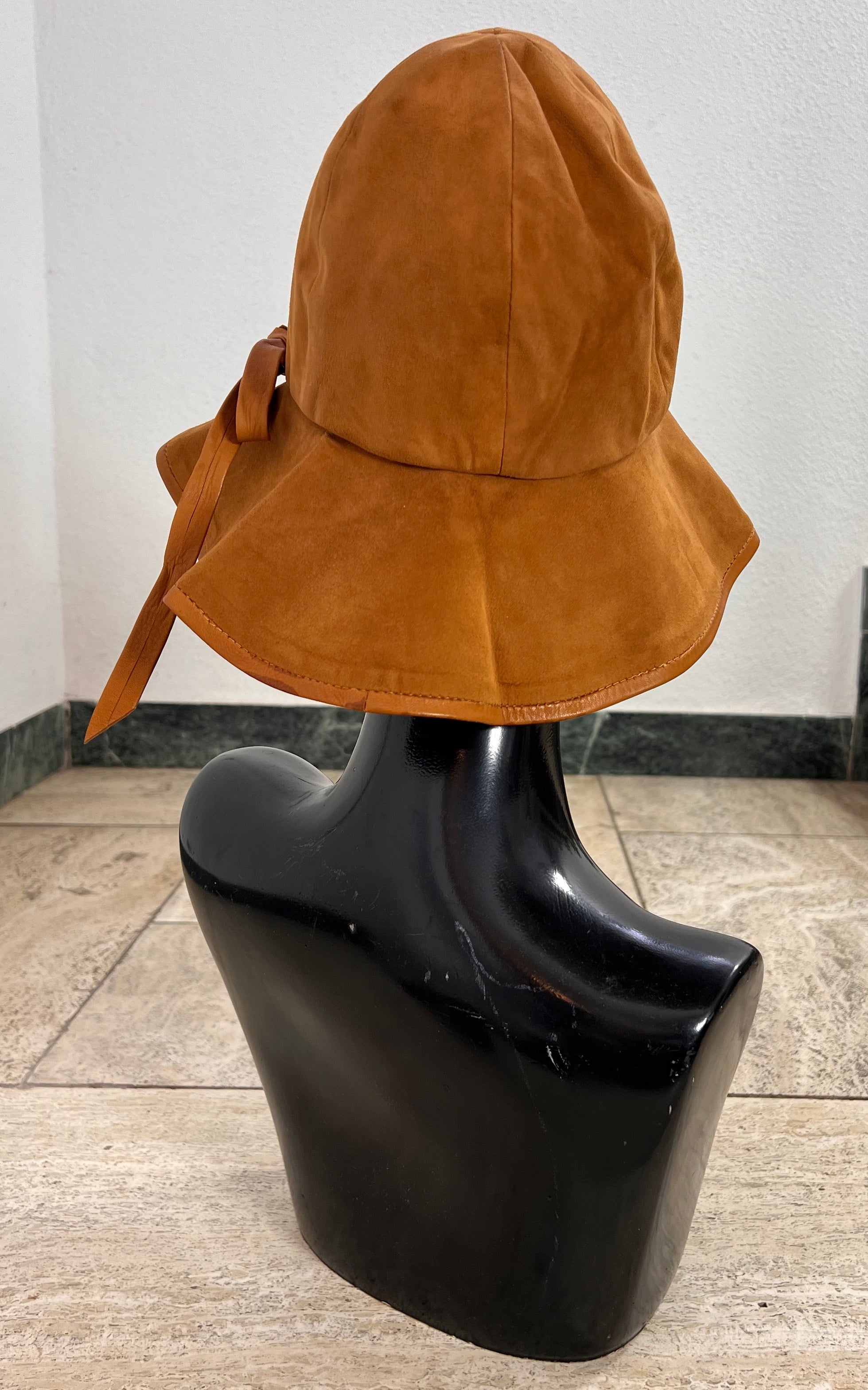 Vintage 1970s Floppy Suede Hat