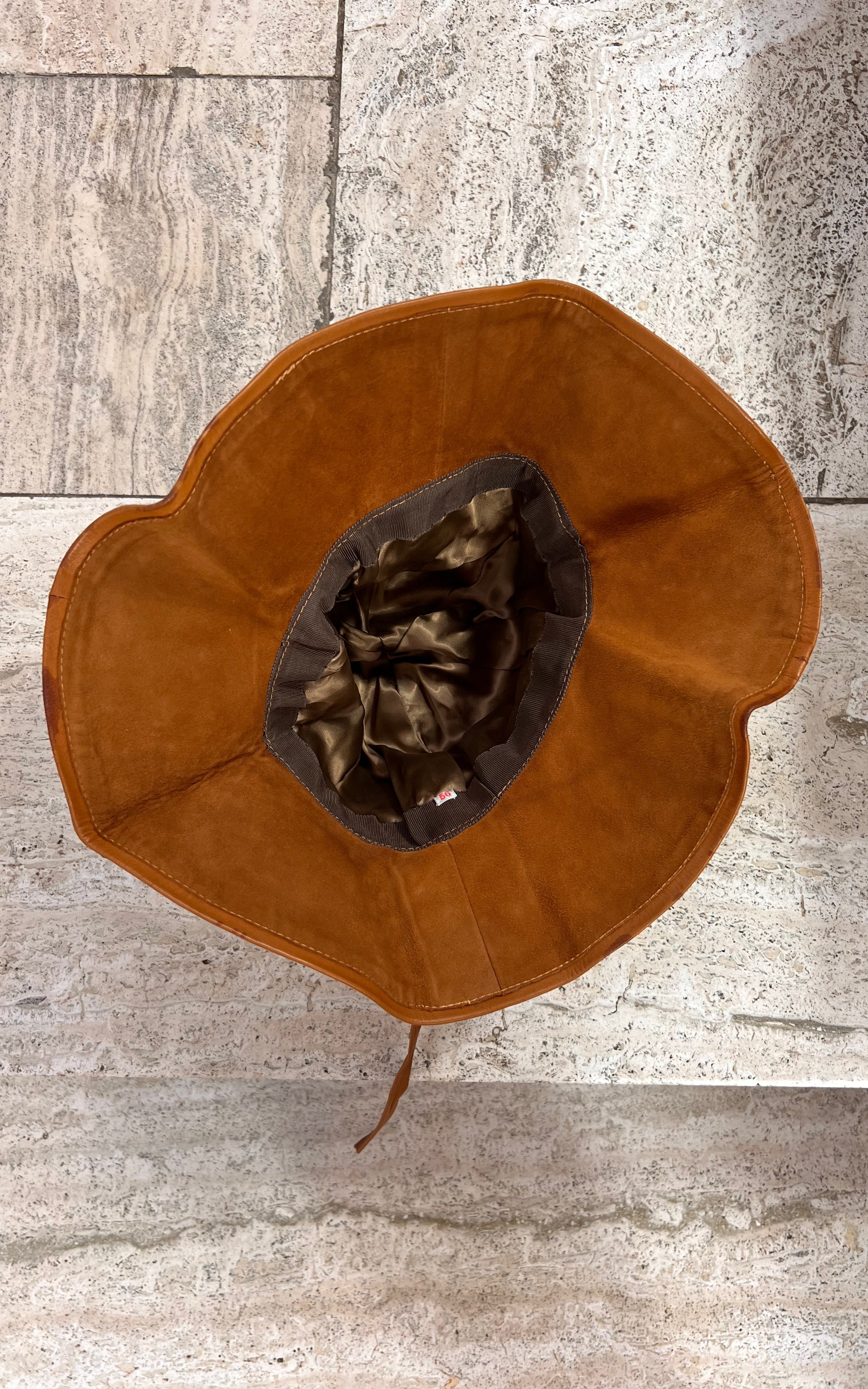 Vintage 1970s Floppy Suede Hat