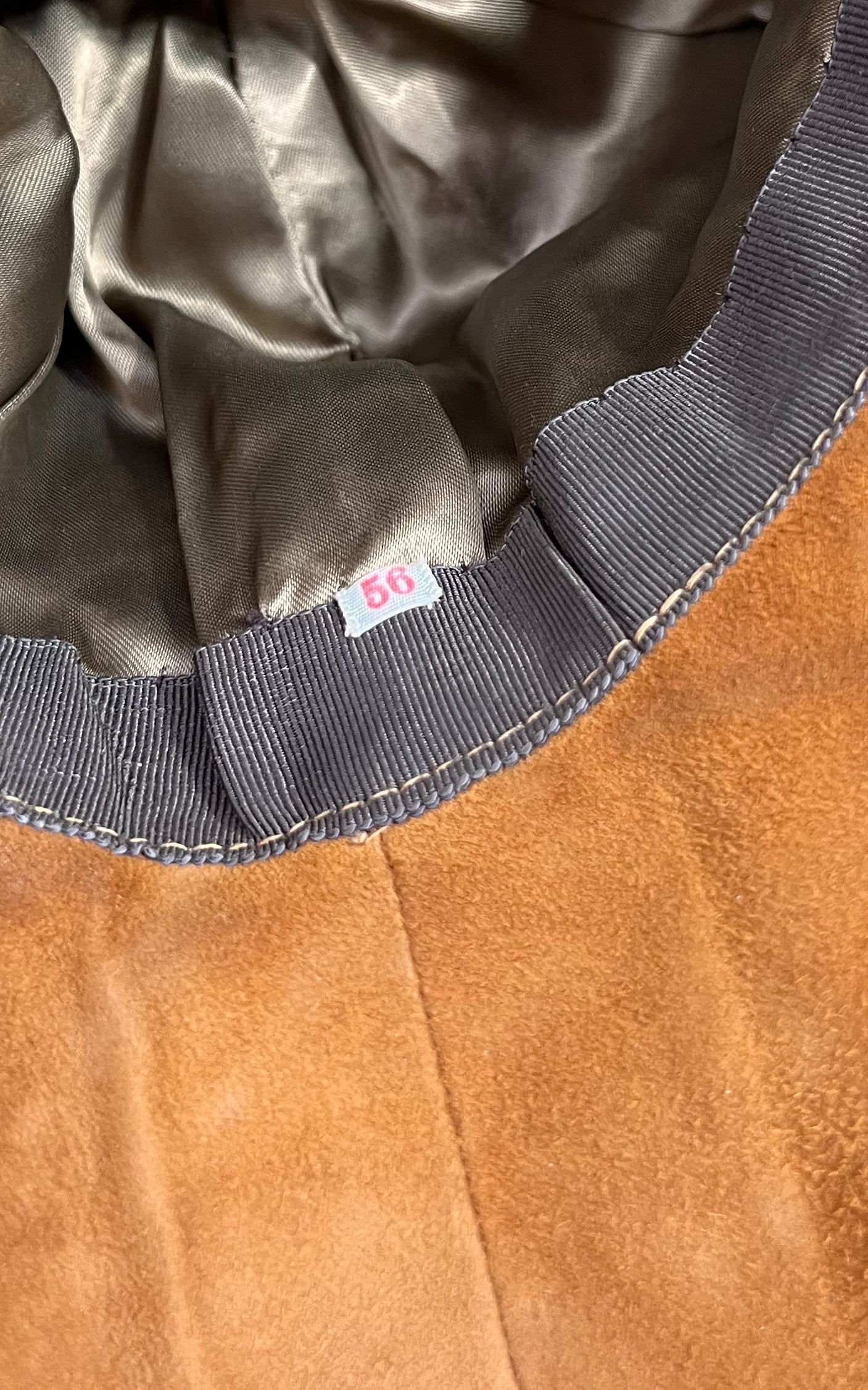 Vintage 1970s Floppy Suede Hat
