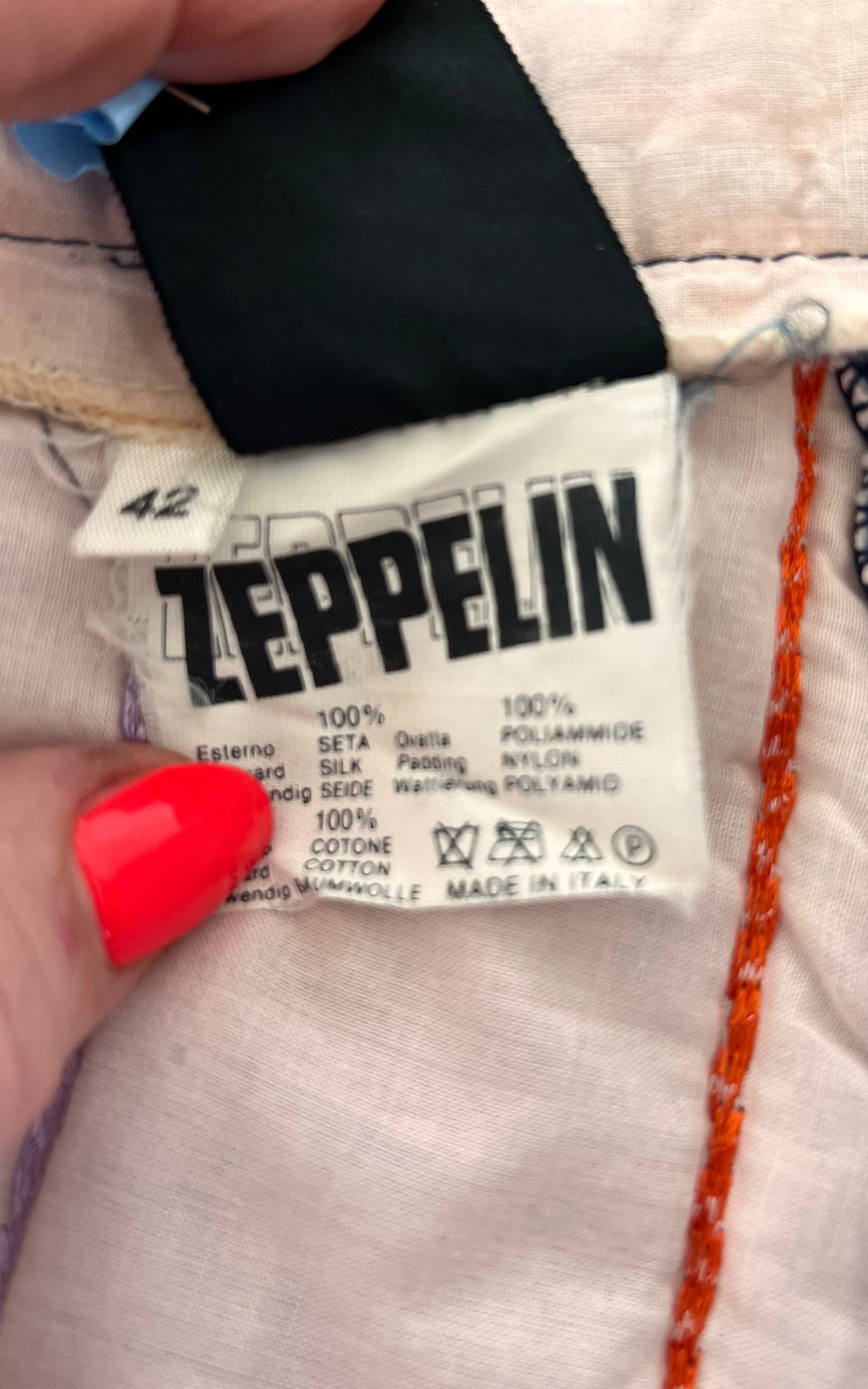 Vintage Zeppelin Puffy Silk Pants