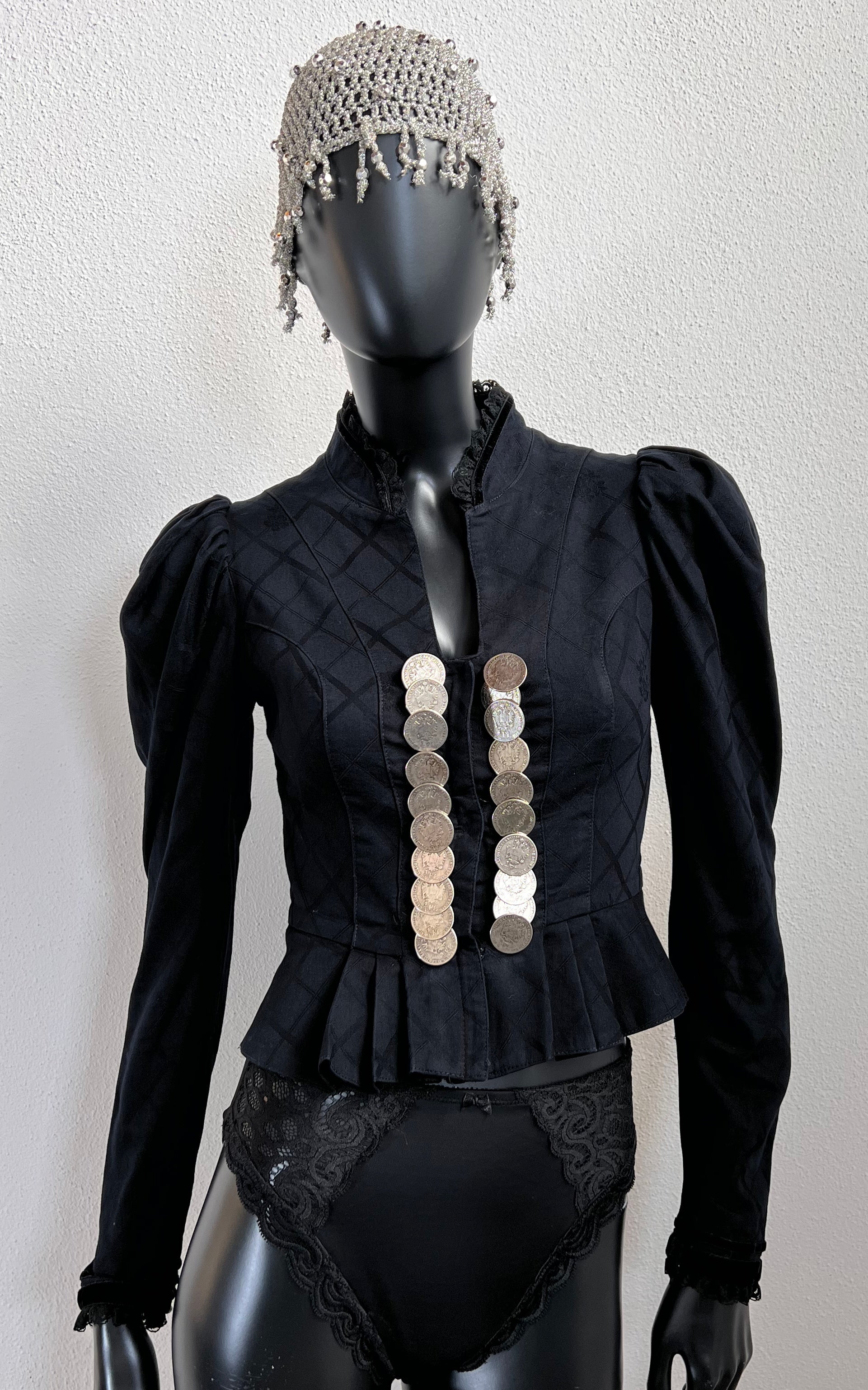 Vintage Traditionell Corset Coin Jacket