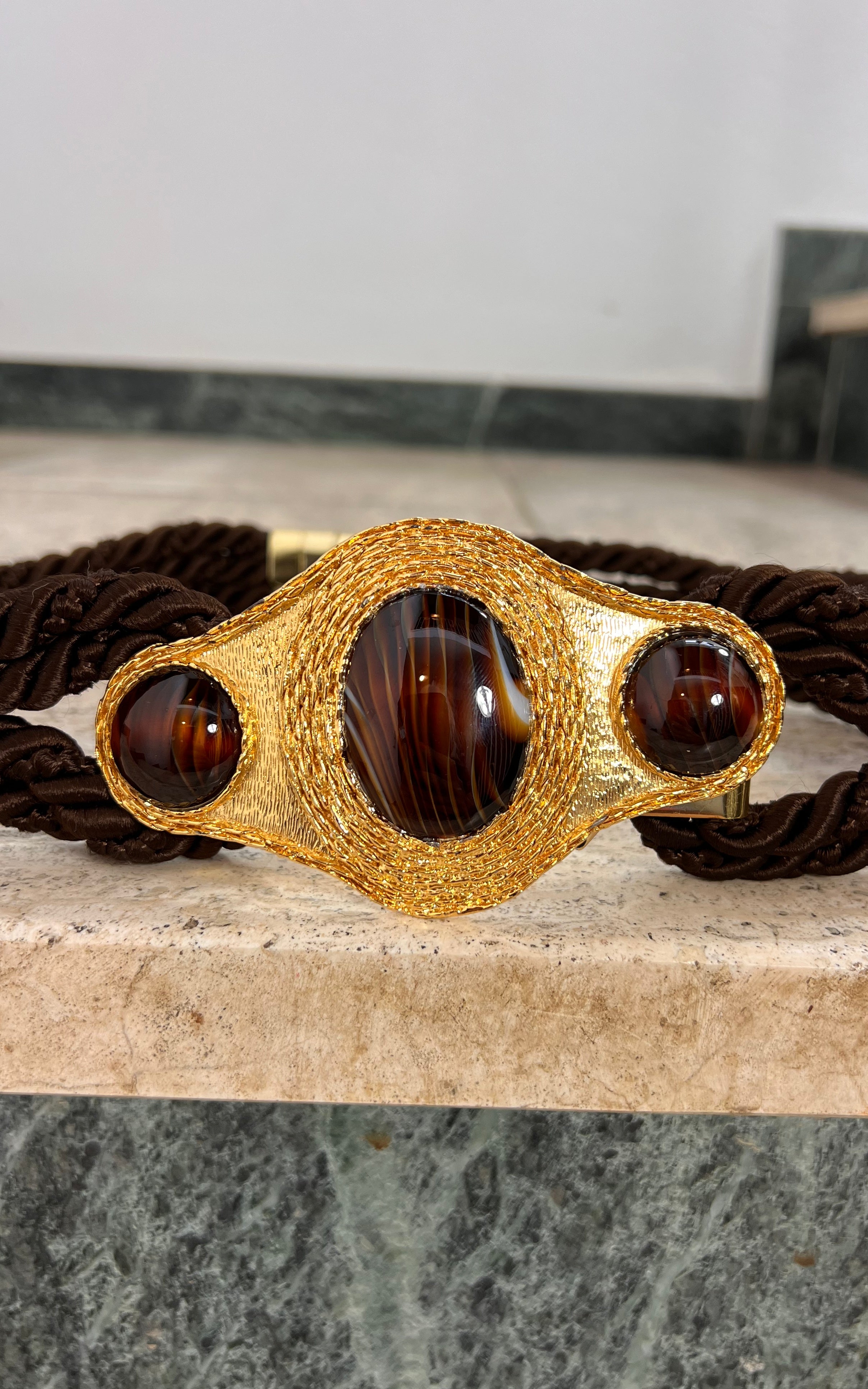 Vintage 70s Statement Rope Belt