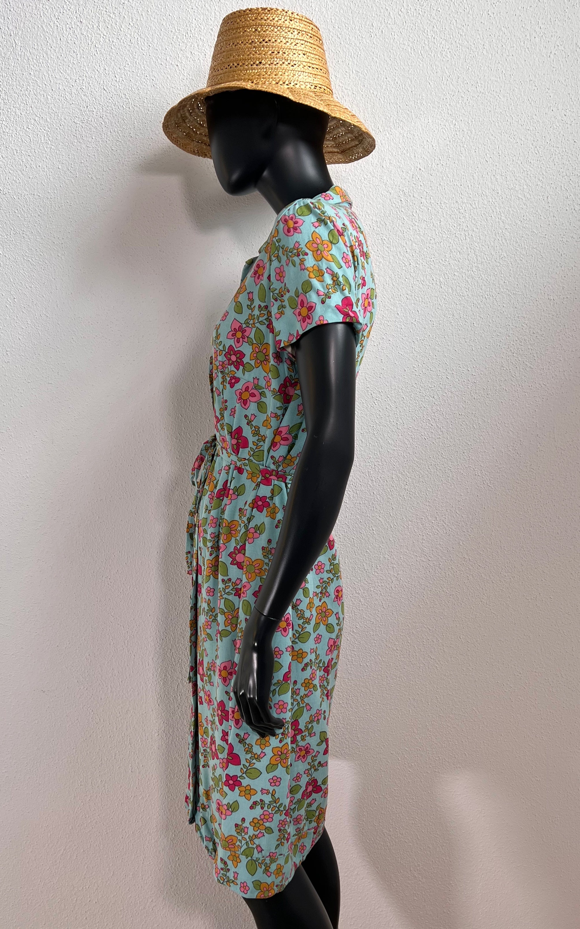 Abito vintage a fiori anni '60