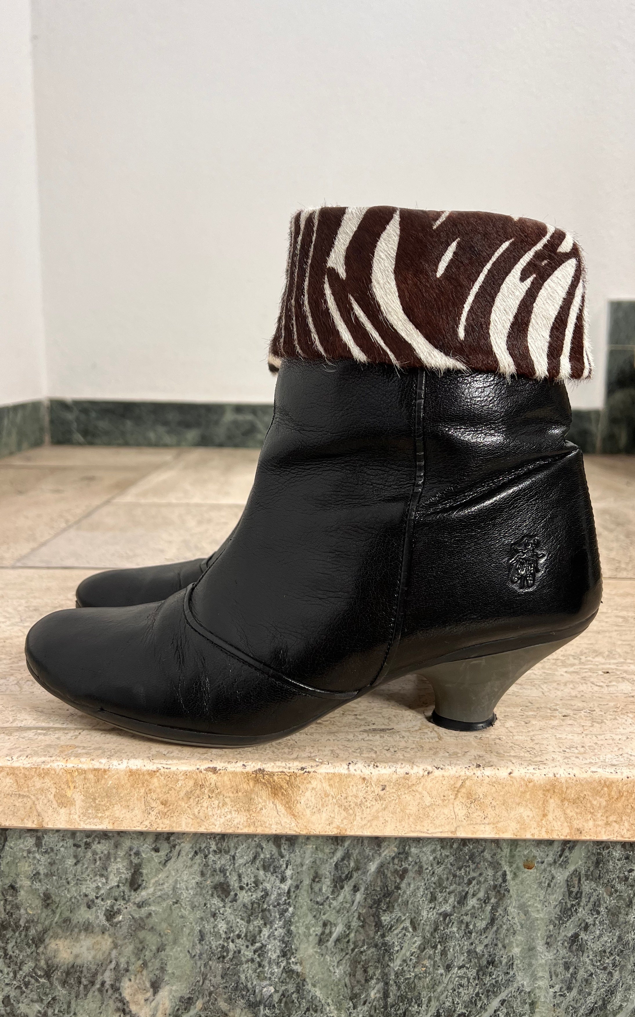 Y2K Fly London Zebra Boots 40