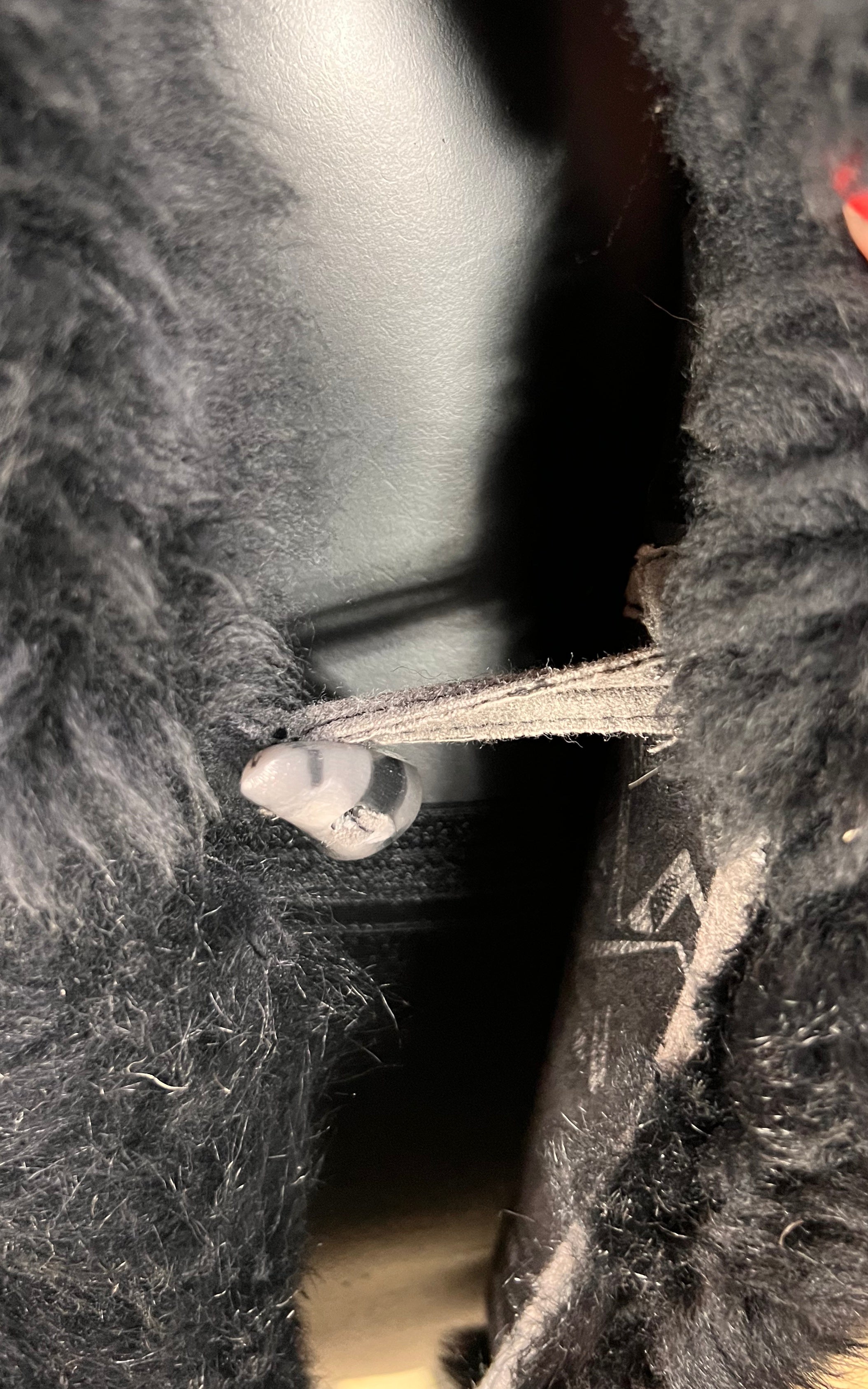 Vintage Cropped Curly Shearling Jacket