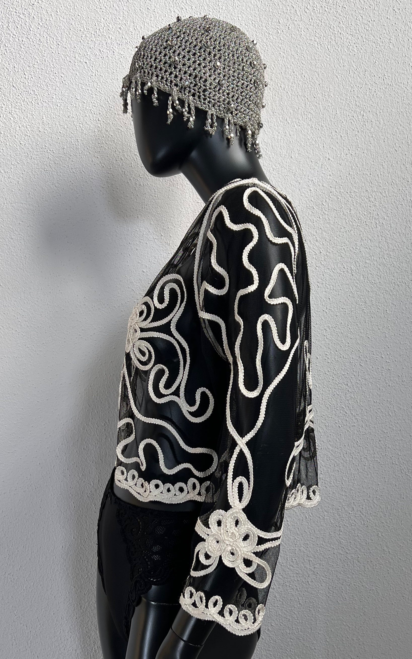 Vintage 90s Mesh Bolero Jacket