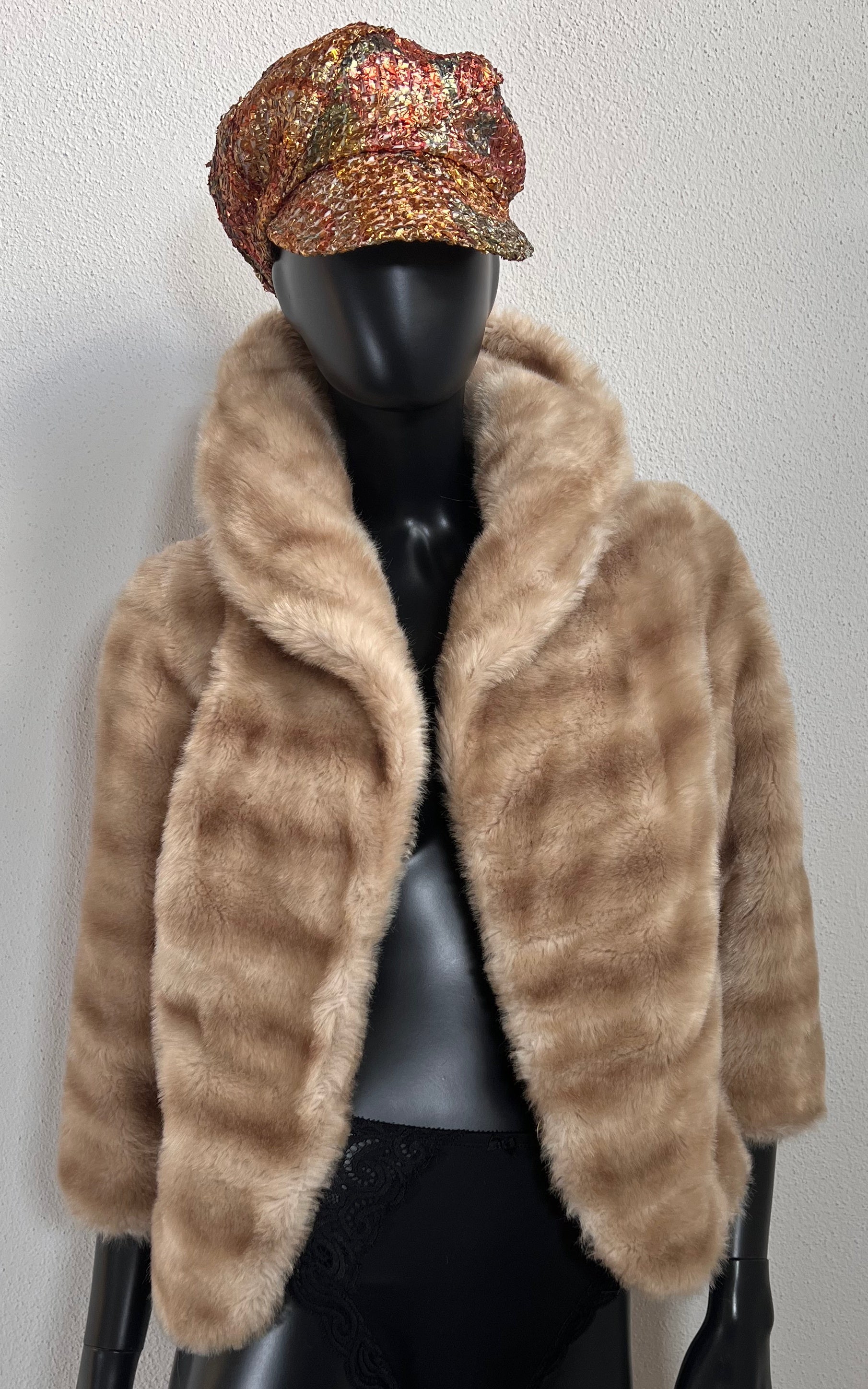 Vintage 60s Fake Mink Jacket