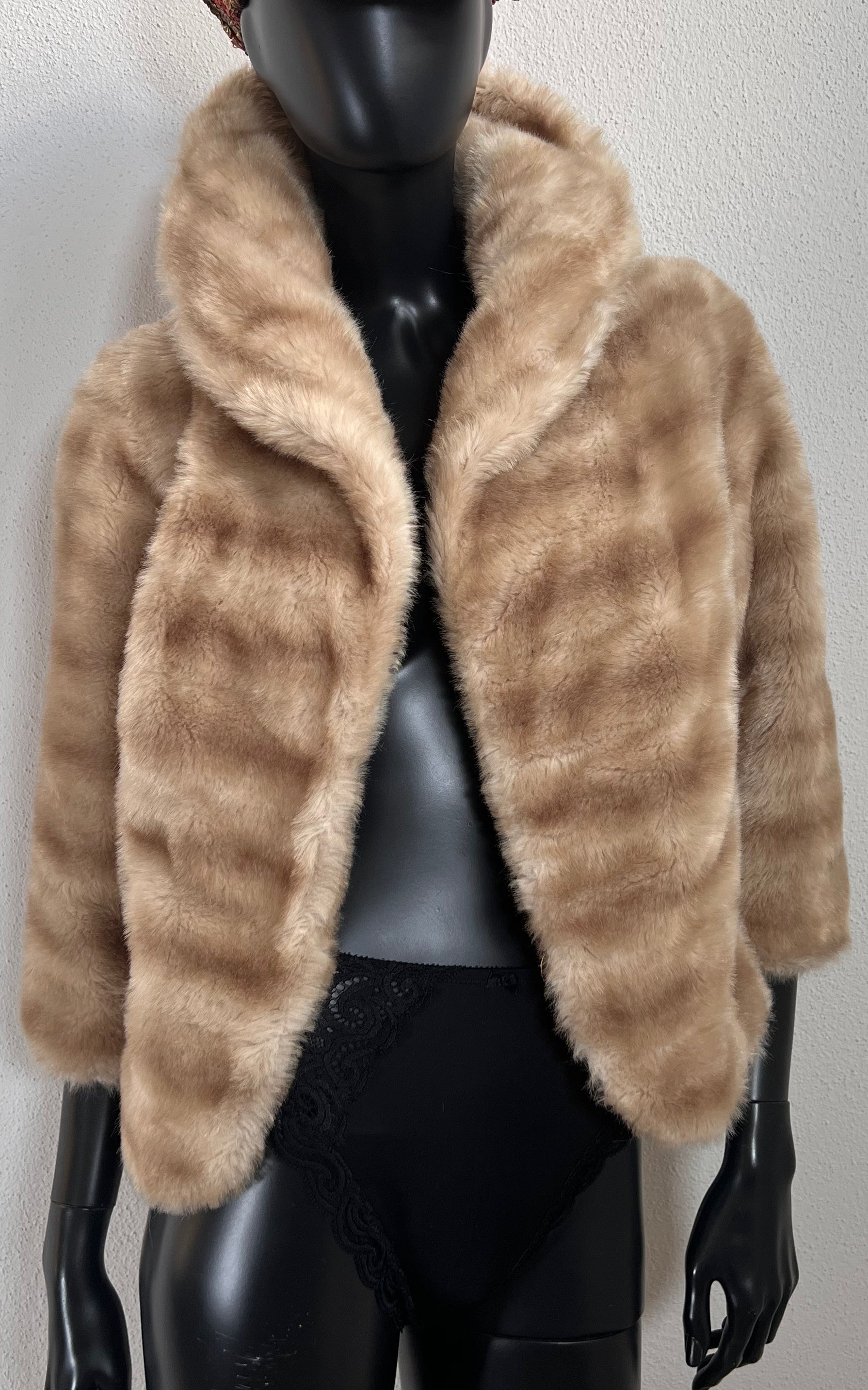 Vintage 60s Fake Mink Jacket