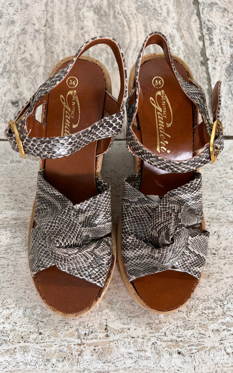 Vintage 70s Deadstock Cork Wedges 36