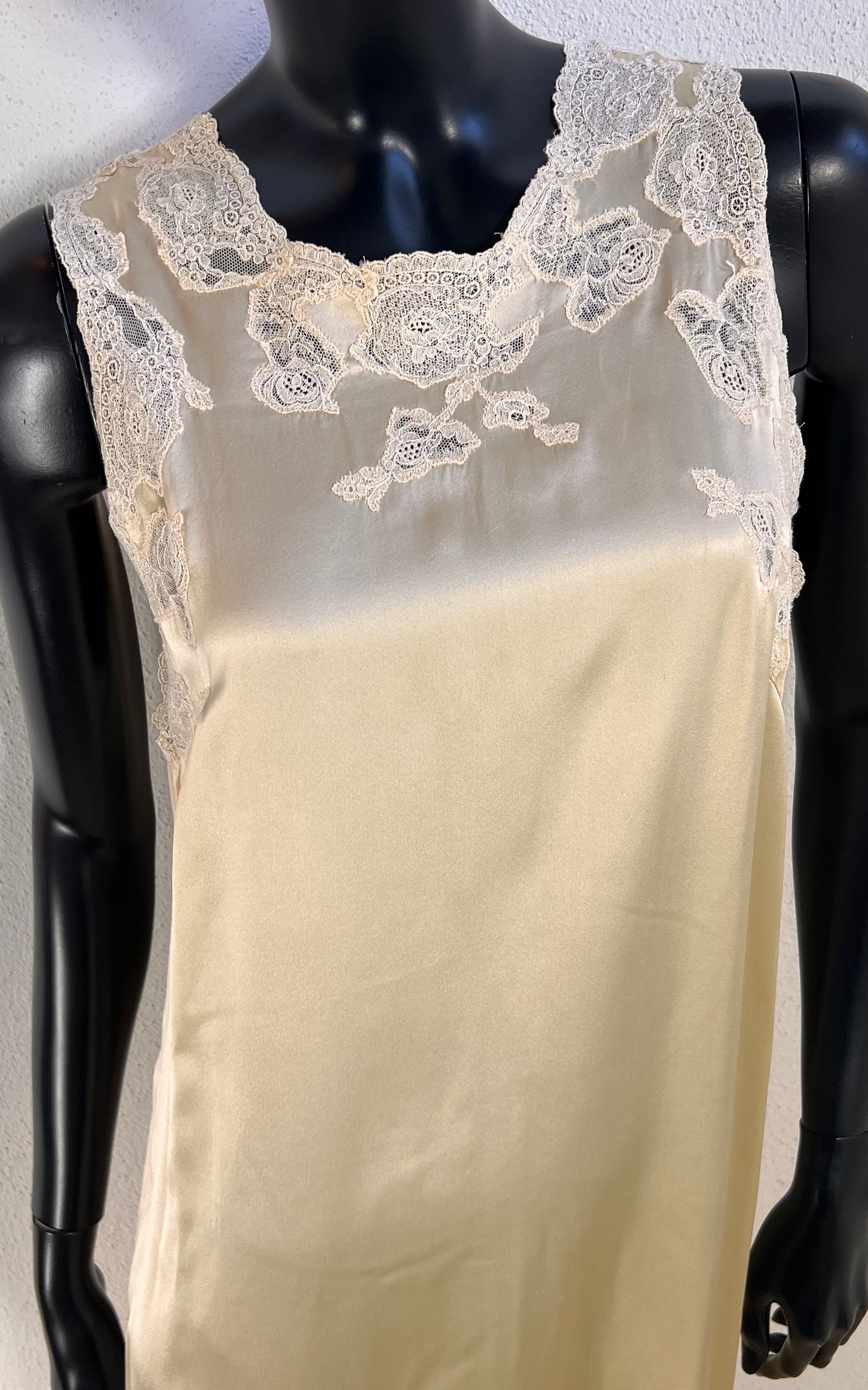 La Perla Ivory Silk Lace Maxi Dress