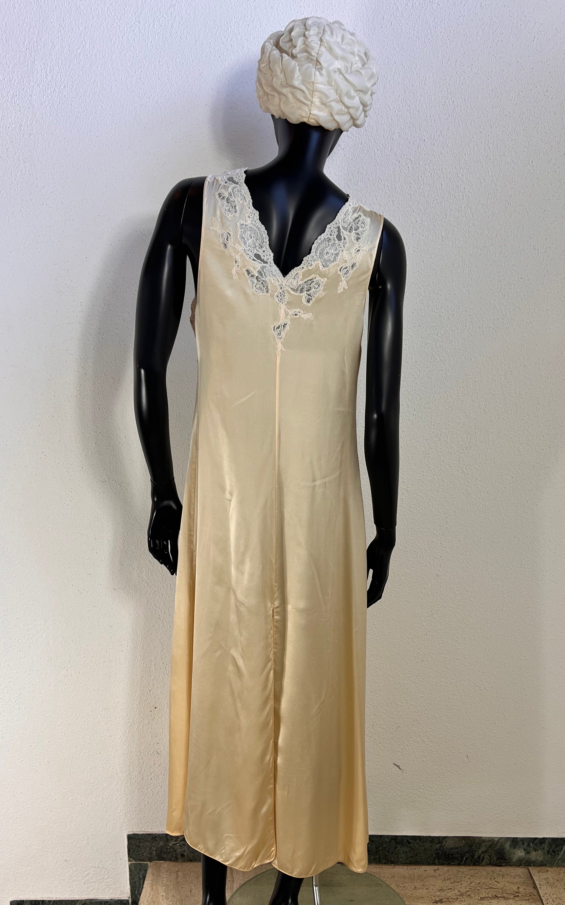 La Perla Ivory Silk Lace Maxi Dress