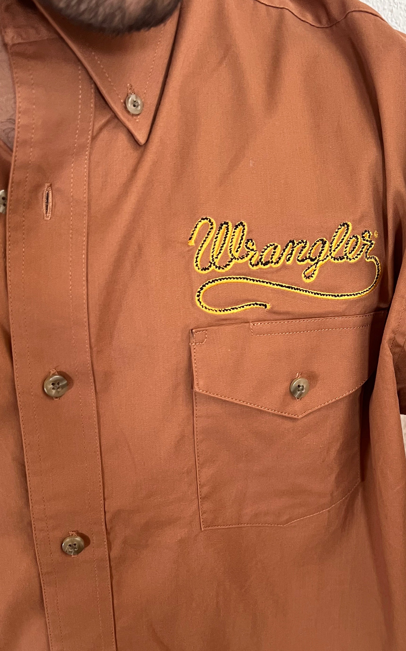 Vintage MENS 70s Wrangler Button Down Shirt