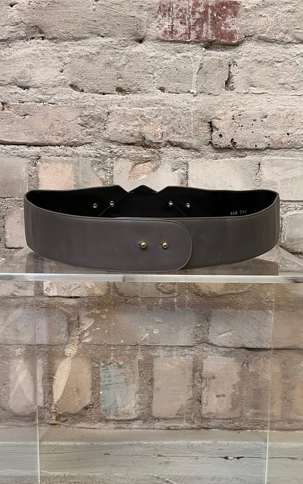 Vintage Grey Statement Belt