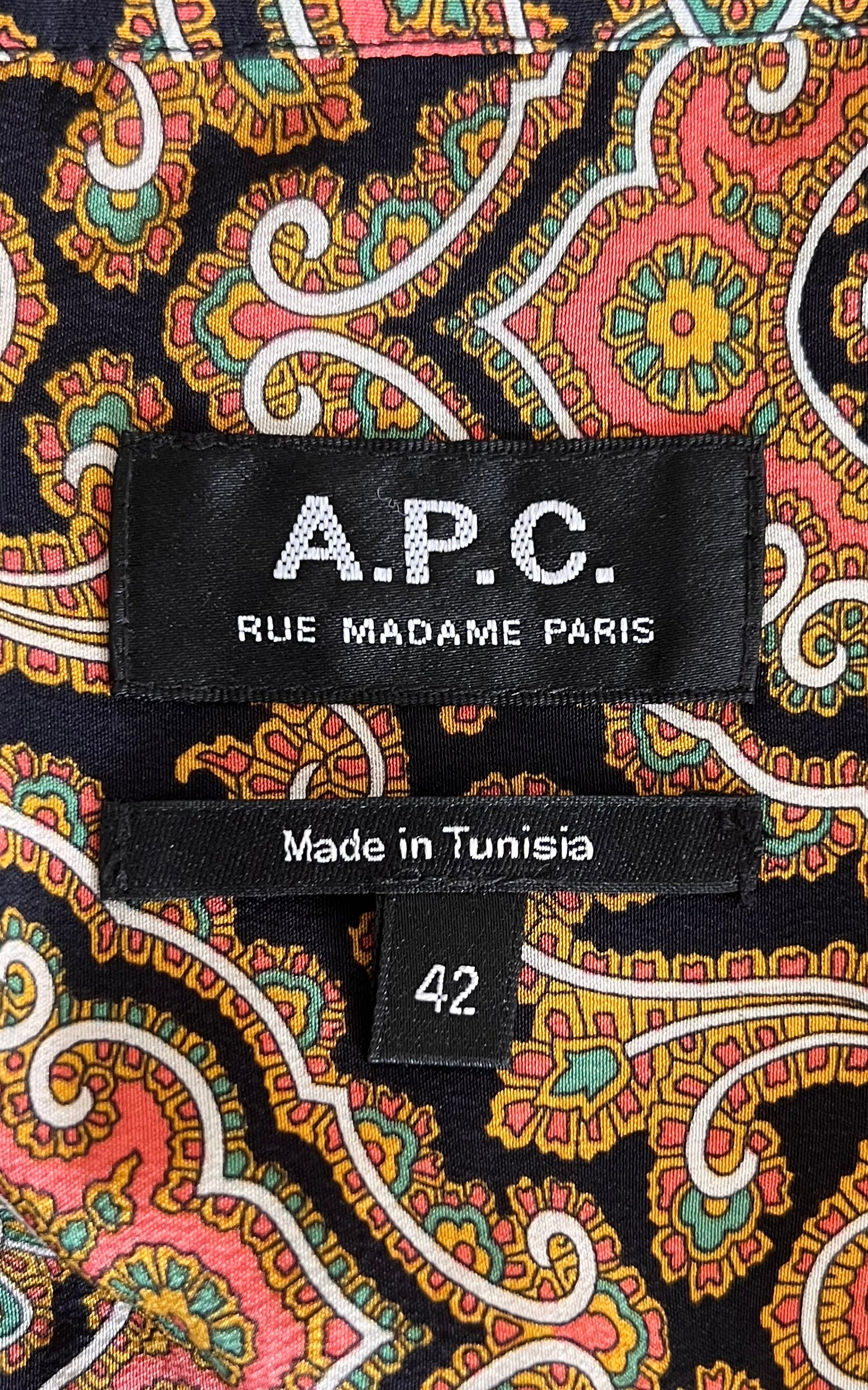 A.P.C. Silk Paisley Shirt Dress
