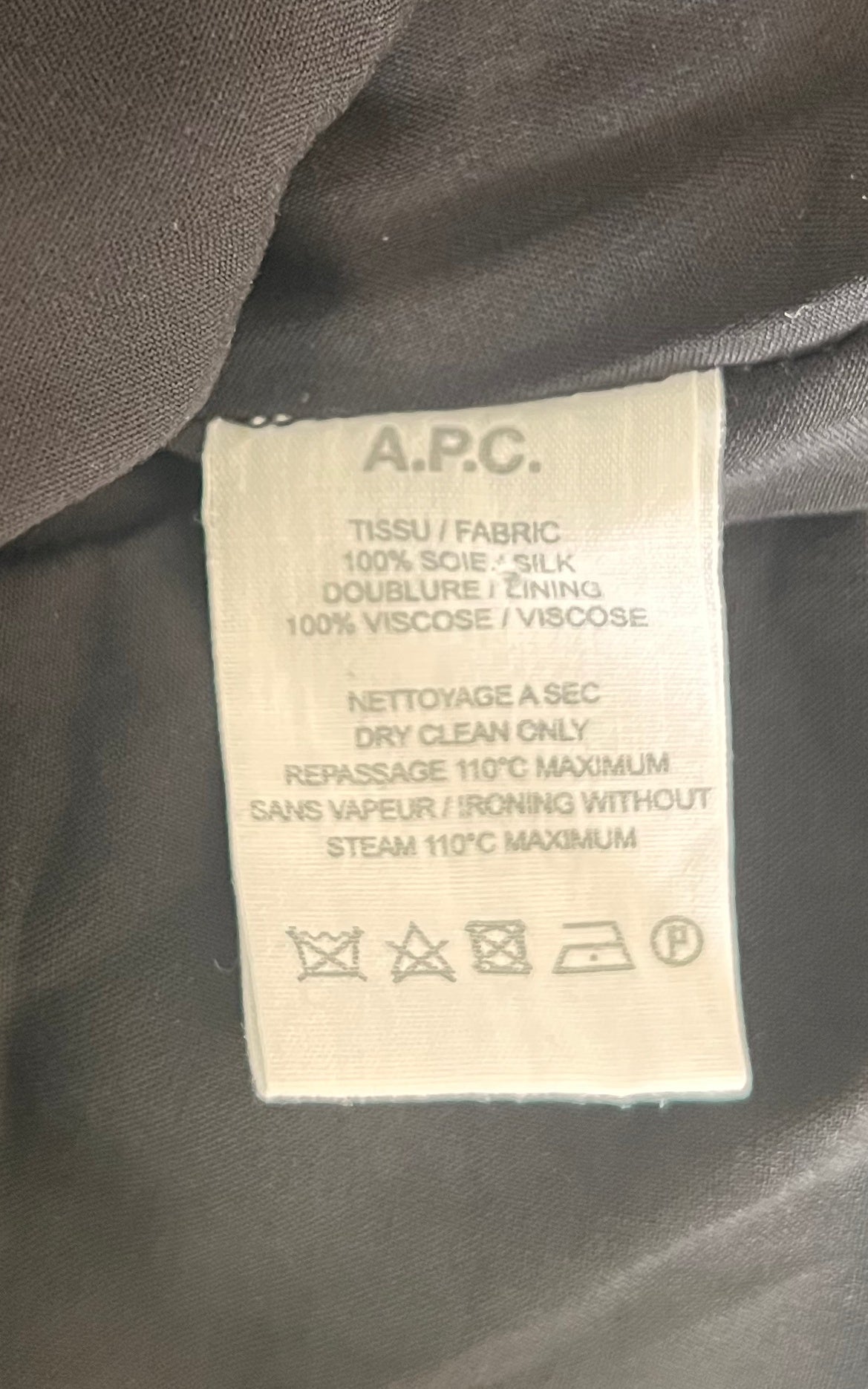 A.P.C. Silk Paisley Shirt Dress