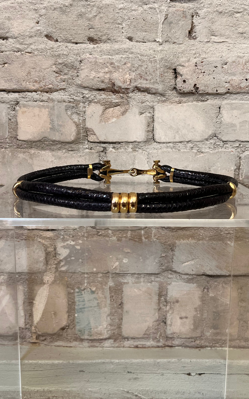 Vintage Horsebit Snakeskin Belt