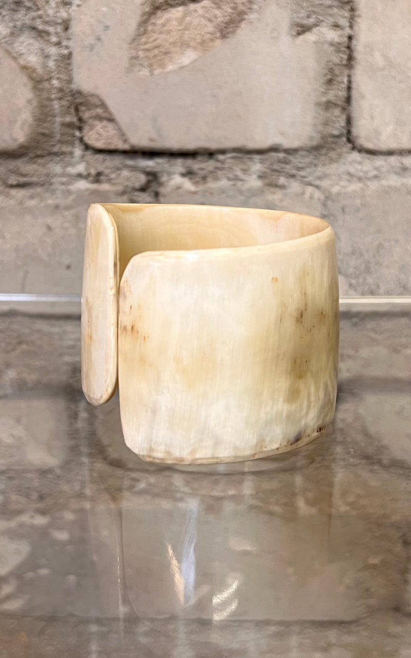 Vintage White Horn Arm Cuff