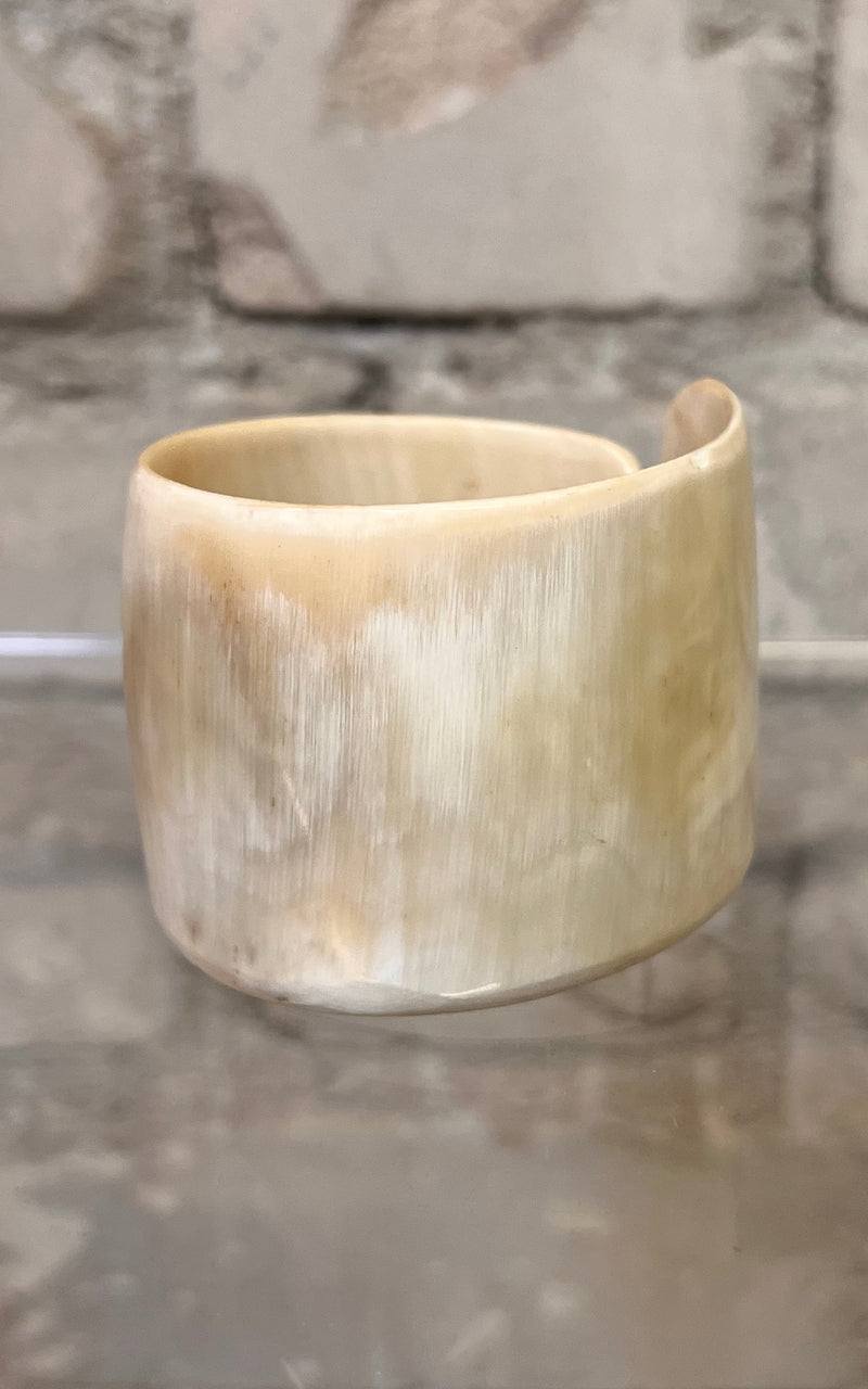 Vintage White Horn Arm Cuff