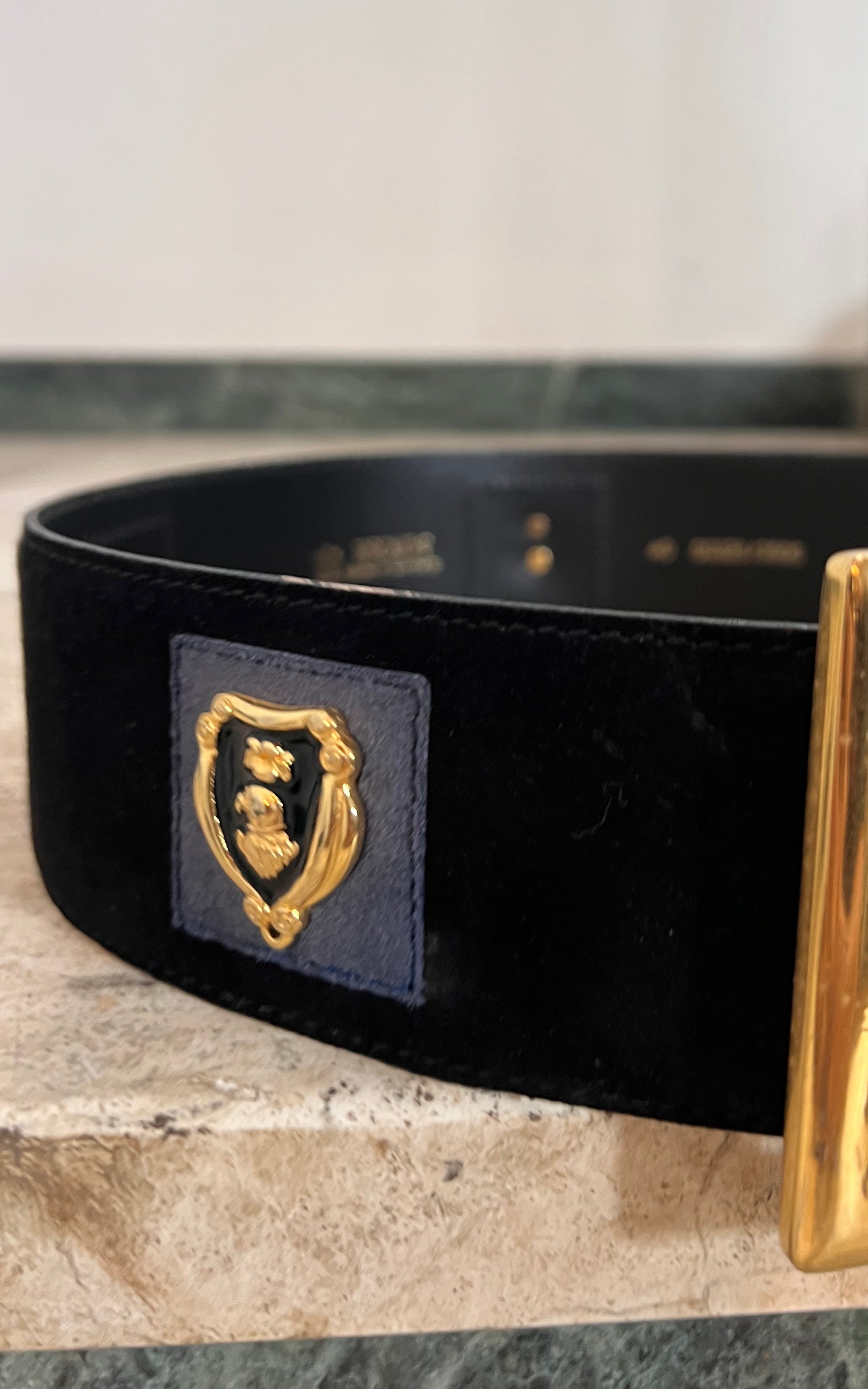 Vintage 90s Escada Suede Belt