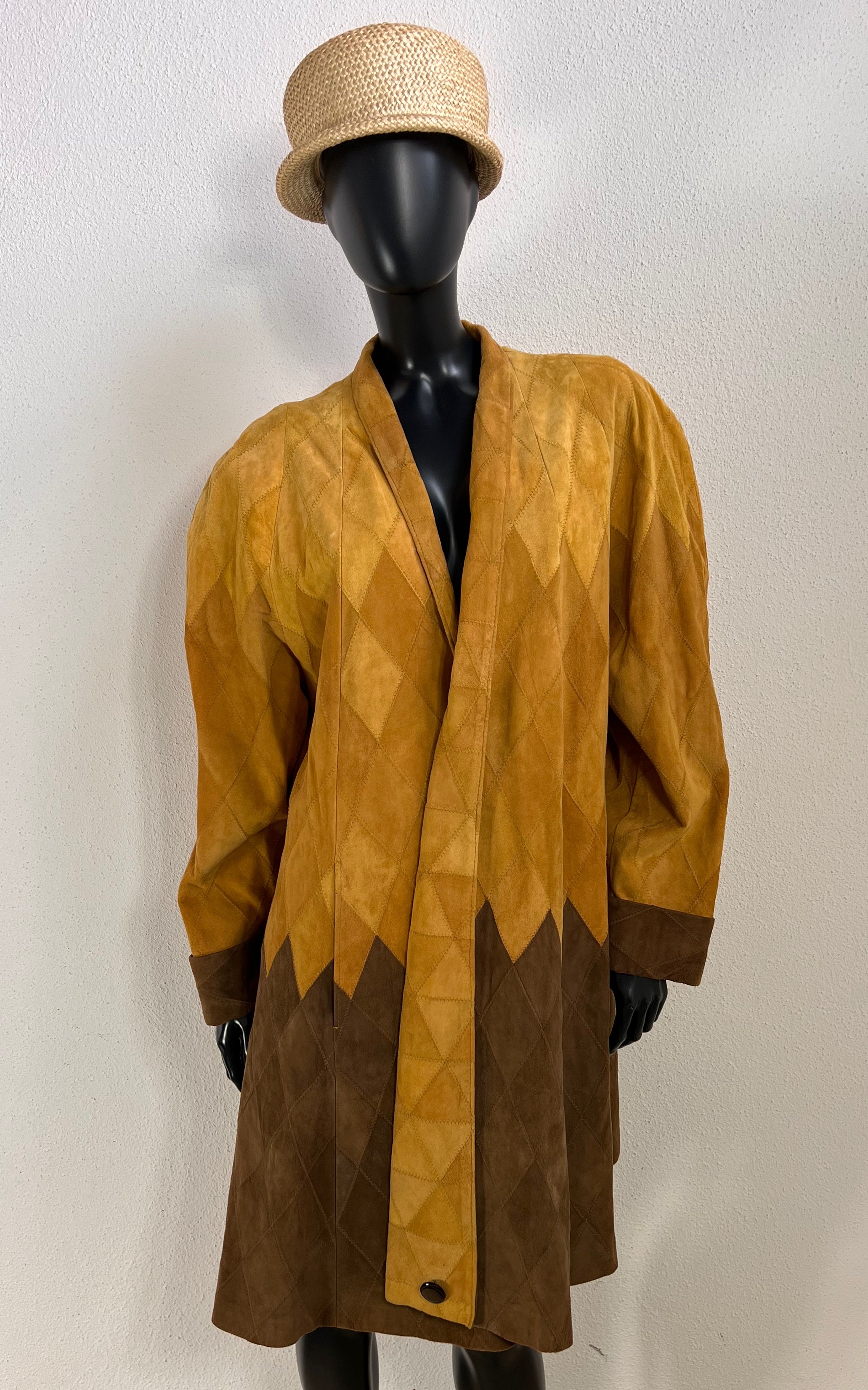 Vintage Suede Leather Coat