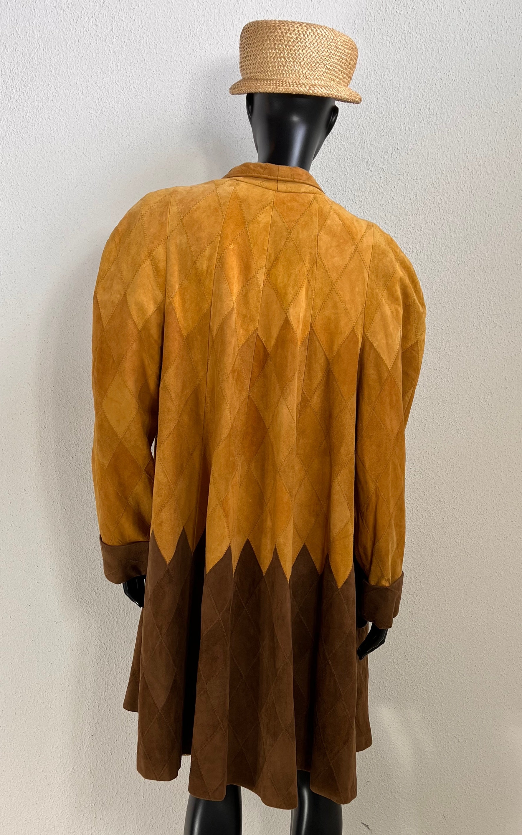 Vintage Suede Leather Coat