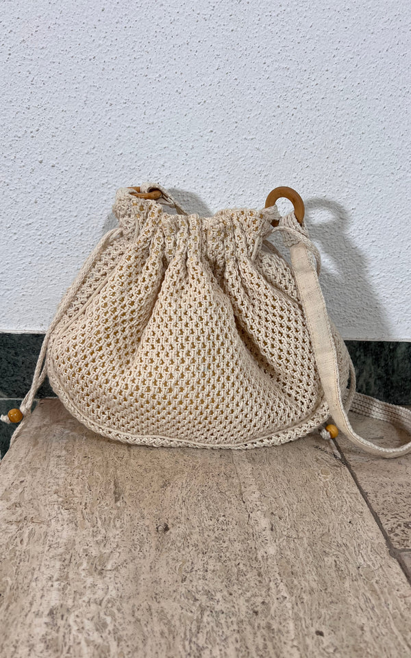 Vintage 70s Crochet Bag