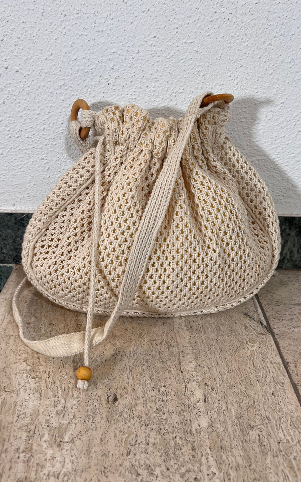 Vintage 70s Crochet Bag