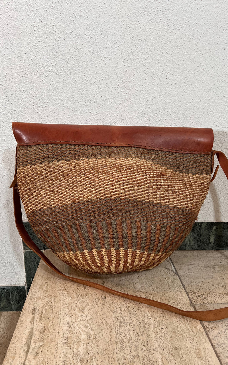 Vintage Large African Raffia Bag