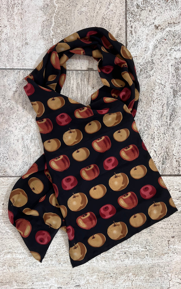 Vintage MENS Apple Silk Scarf