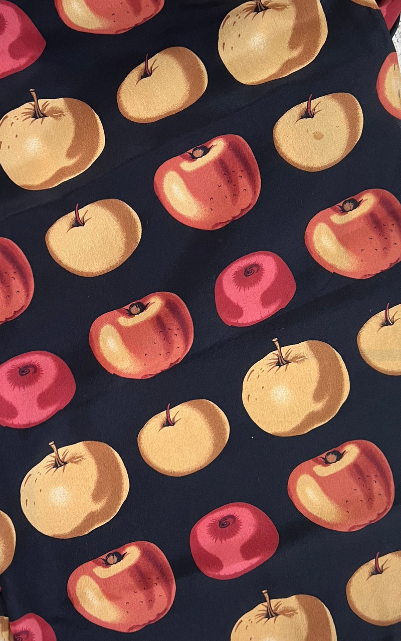 Vintage MENS Apple Silk Scarf