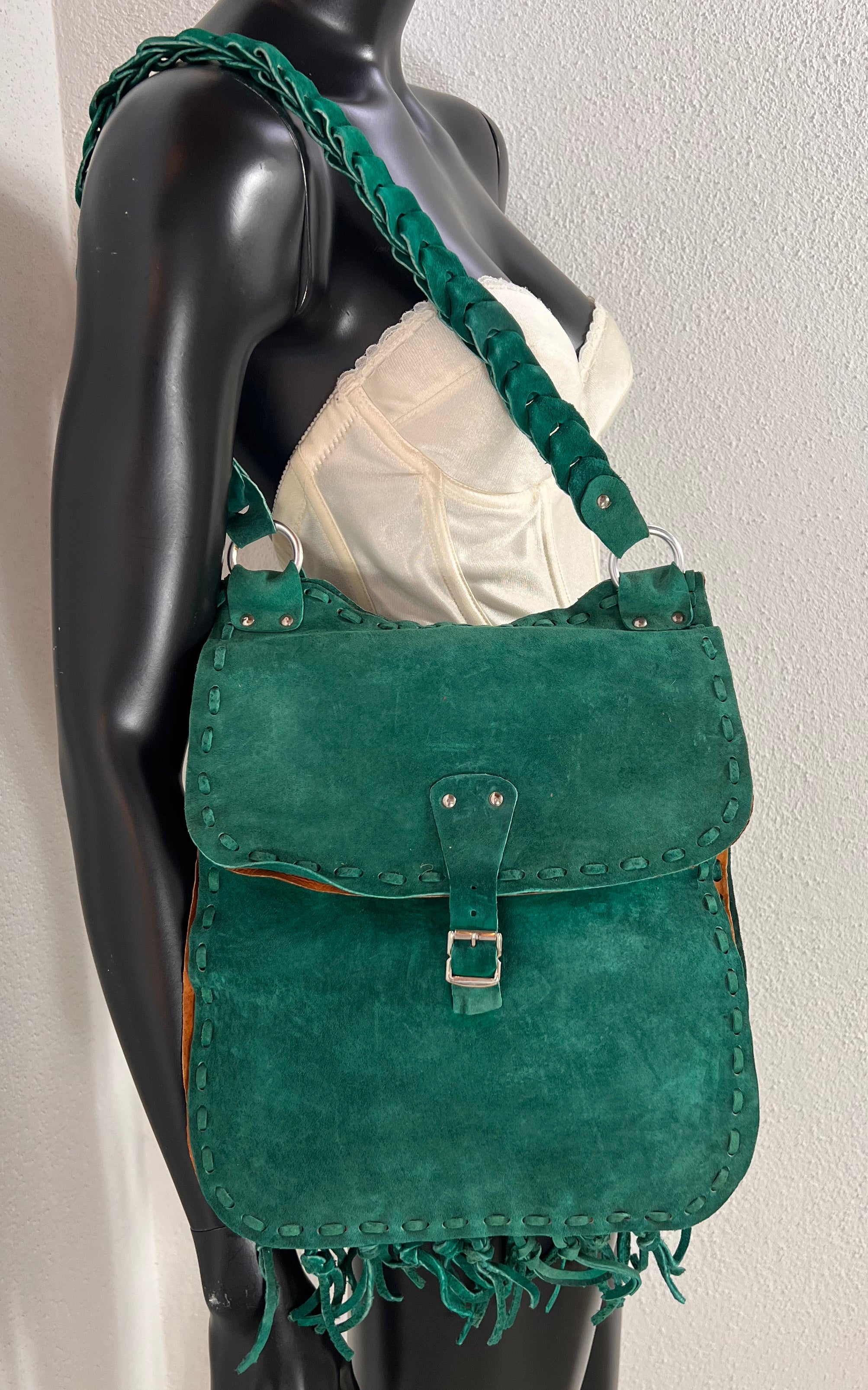 Vintage 70s Suede Bag