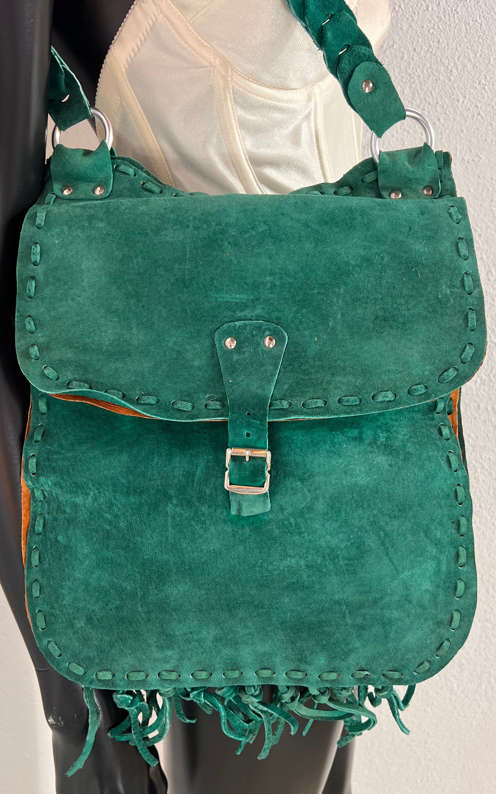 Vintage 70s Suede Bag