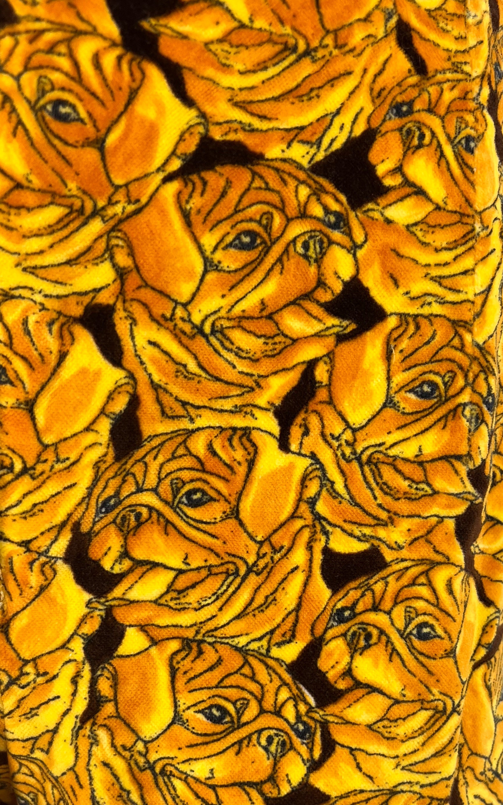 Super Rare ESCADA by Margaretha Ley Velvet Dog Pug Print Trousers