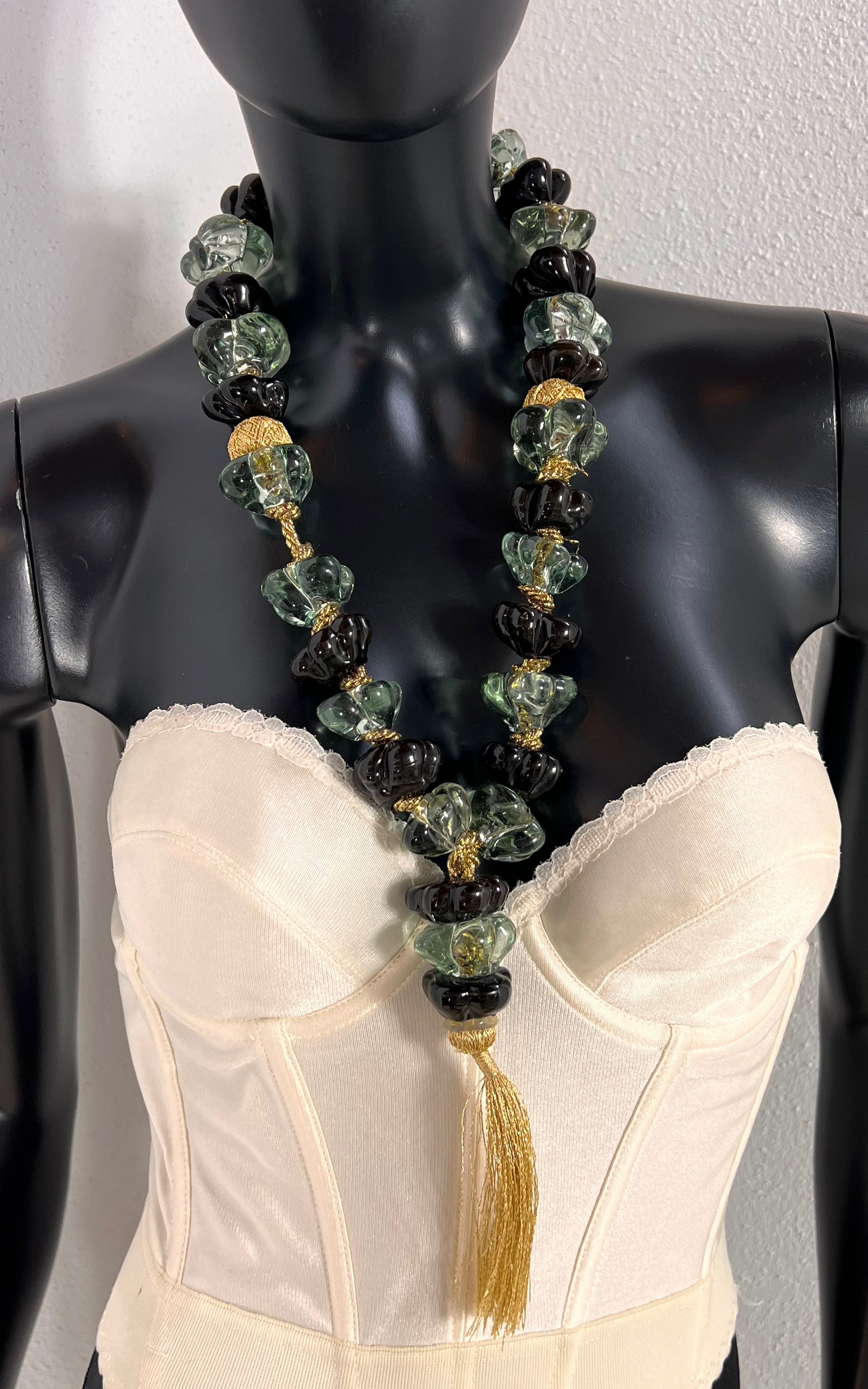 Big Vintage Glas Necklace