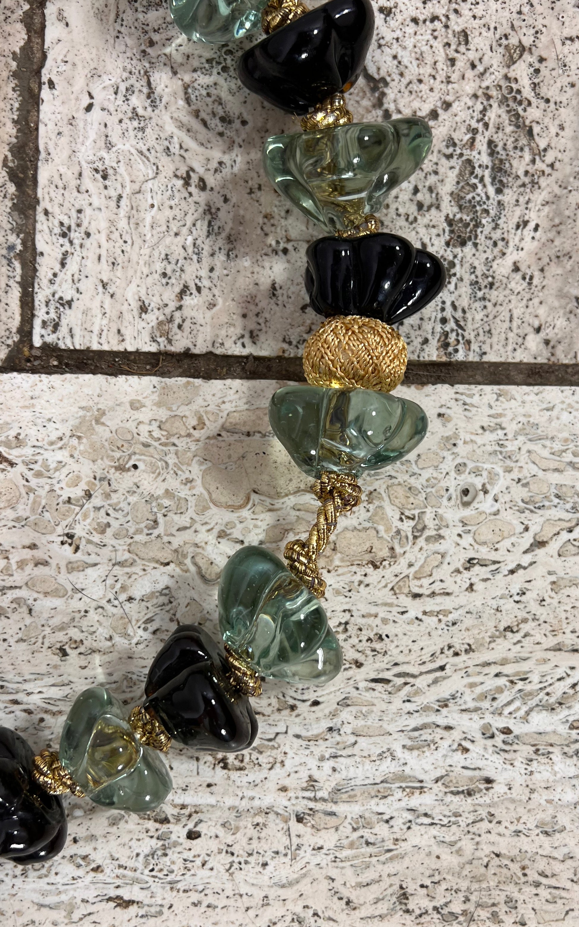 Big Vintage Glas Necklace