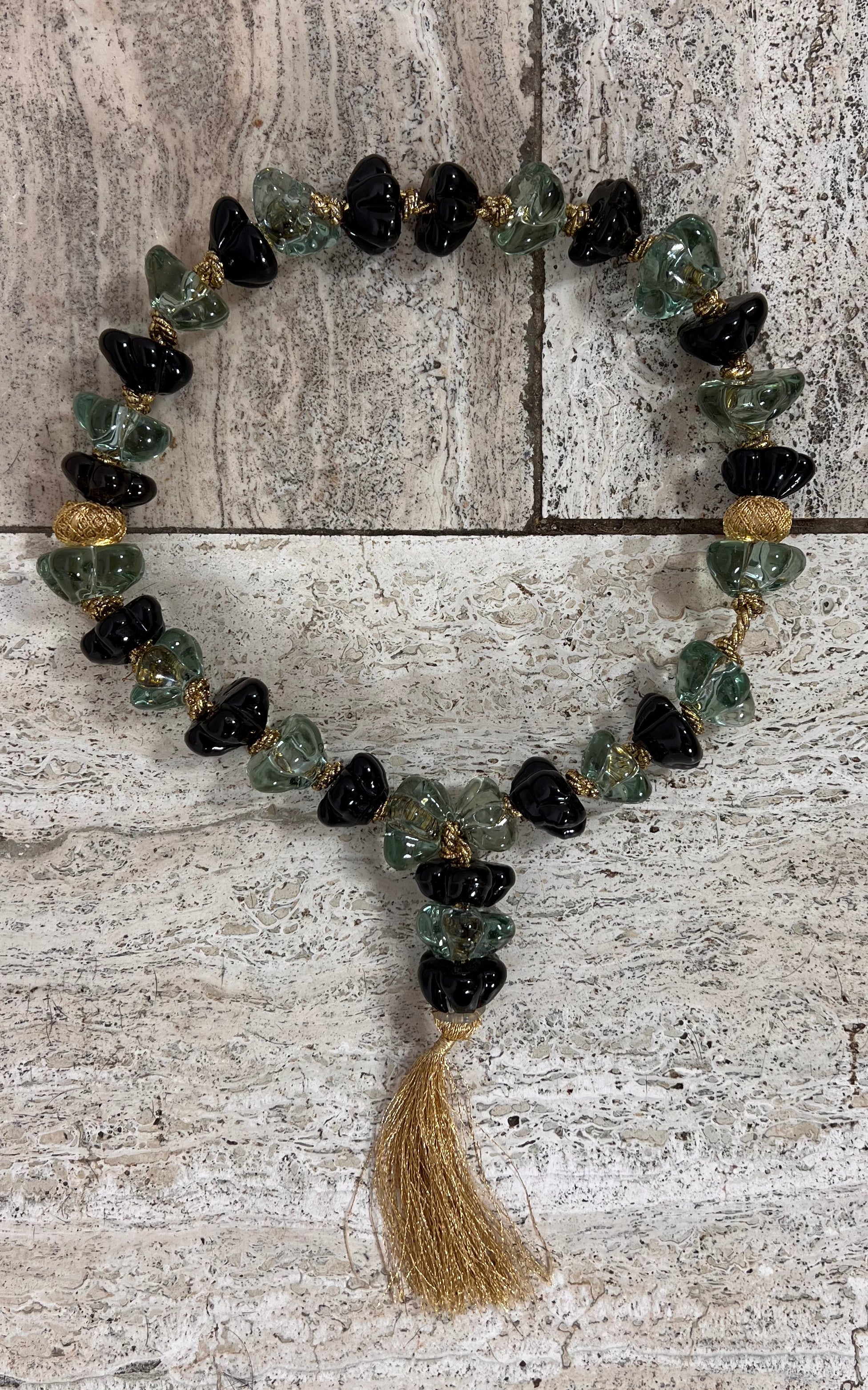 Big Vintage Glas Necklace