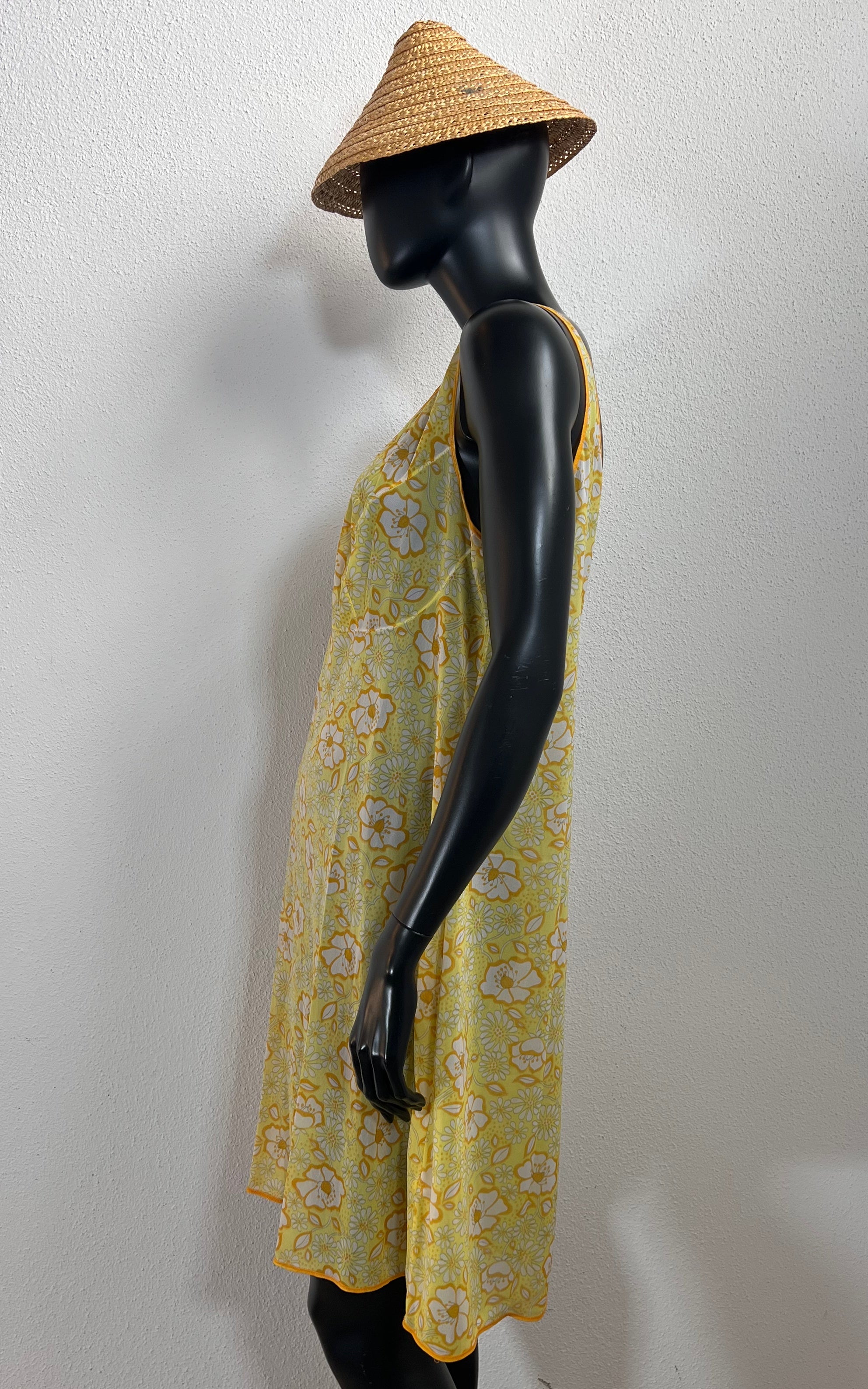 Vintage 70s Flower Slip Dress