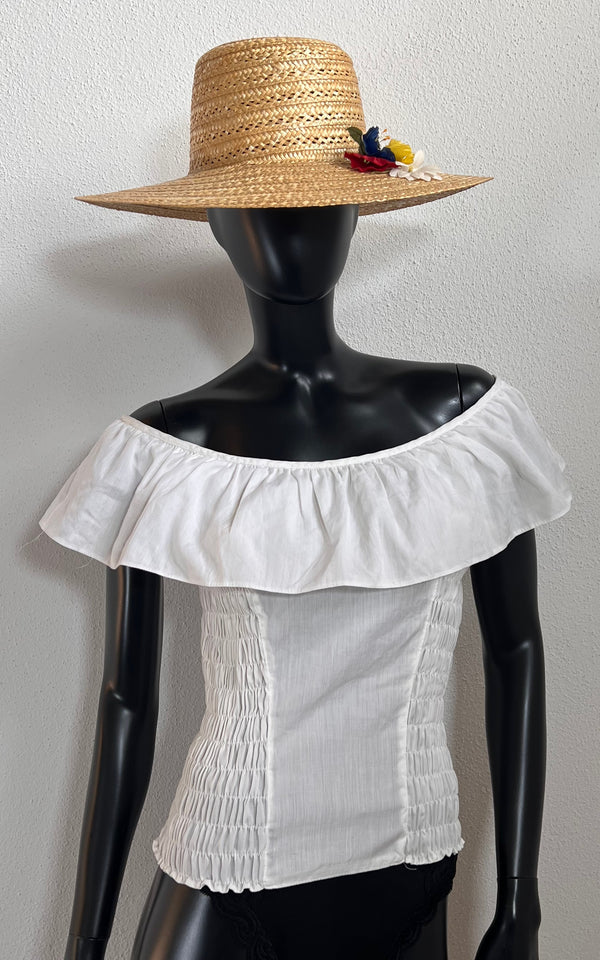 Vintage 70s Off Shoulder Top